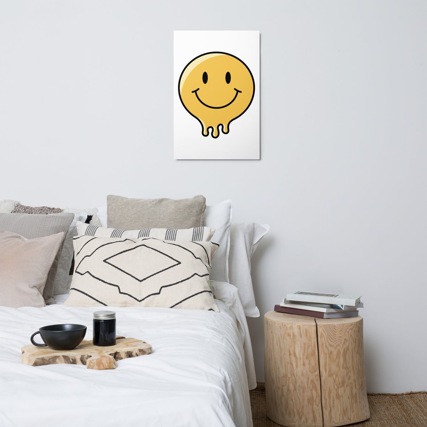 Bold Smiley Metal Print