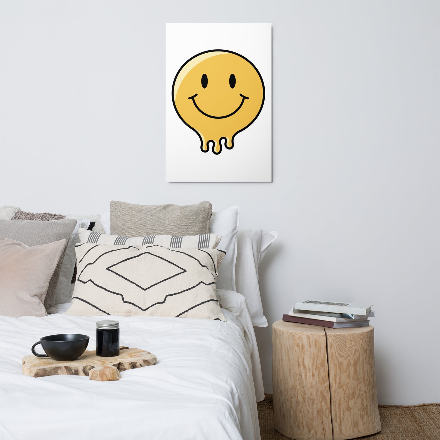 Bold Smiley Metal Print